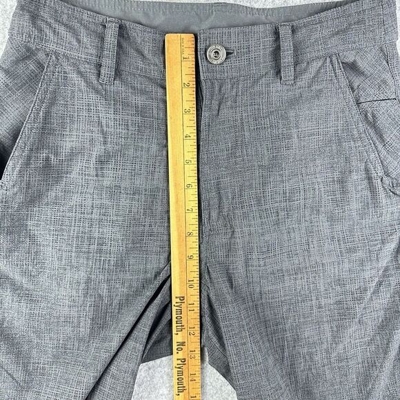 Lululemon Shorts Mens 29 Charcoal Gray Print Chino Performance Preppy Golf 11" - Picture 11 of 12